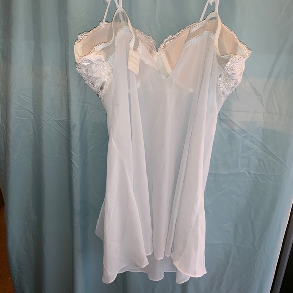 Sexy white/light blue Teddy - Picture 4 of 5